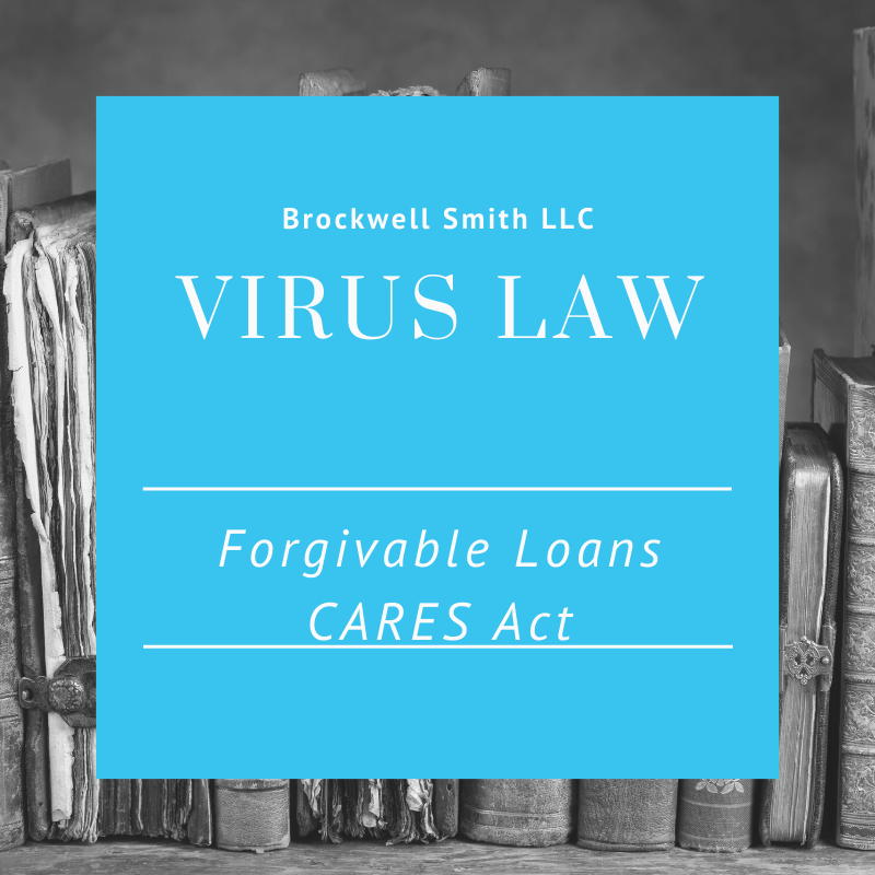 Virus Law Loans CARES Act Brockwell Smith LLC